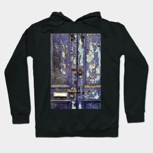 A weather-beaten door in Campbeltown, Kintyre, Scotland Hoodie